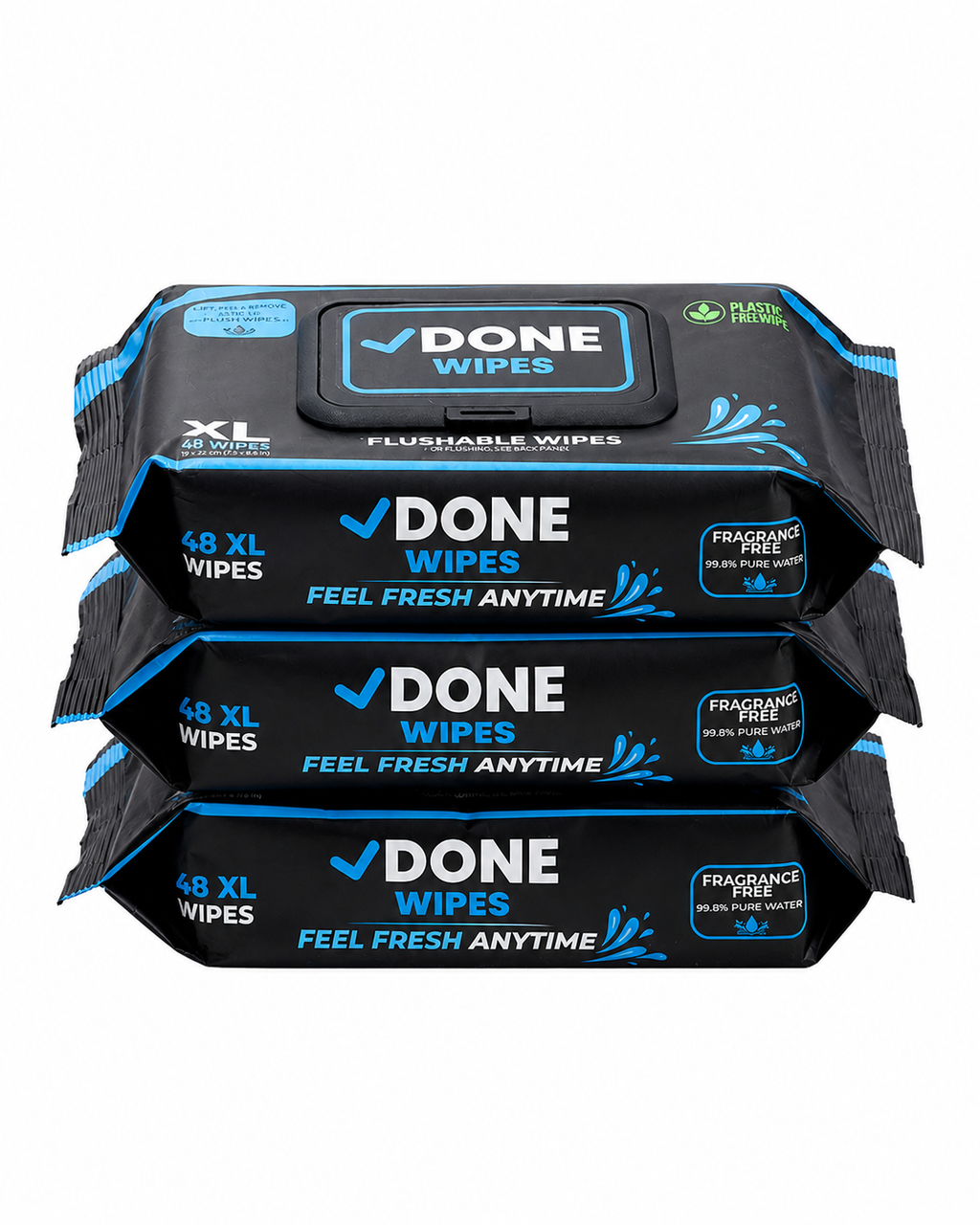 Flushable Wet Wipes (3-Pack)