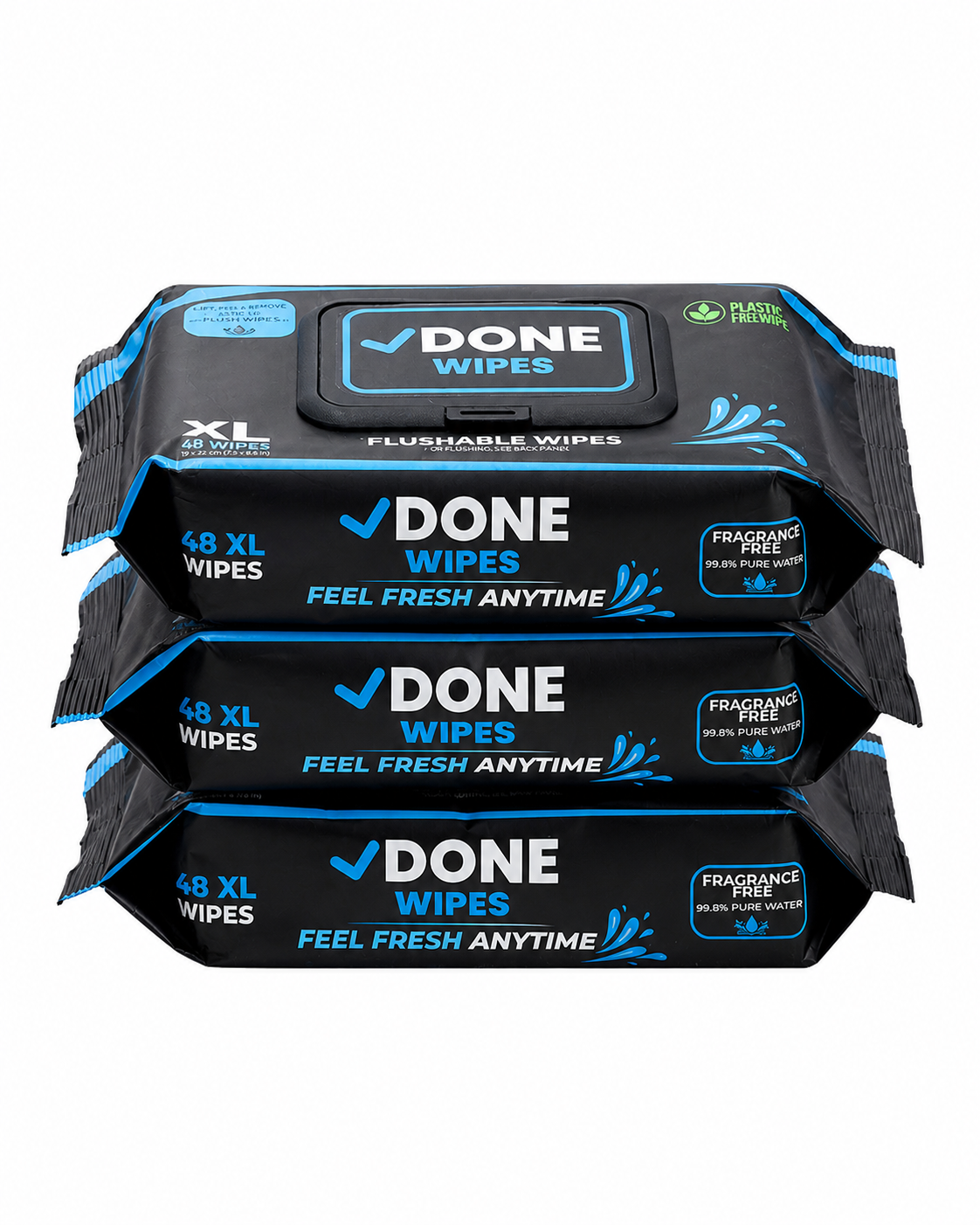 Flushable Wet Wipes (3-Pack)