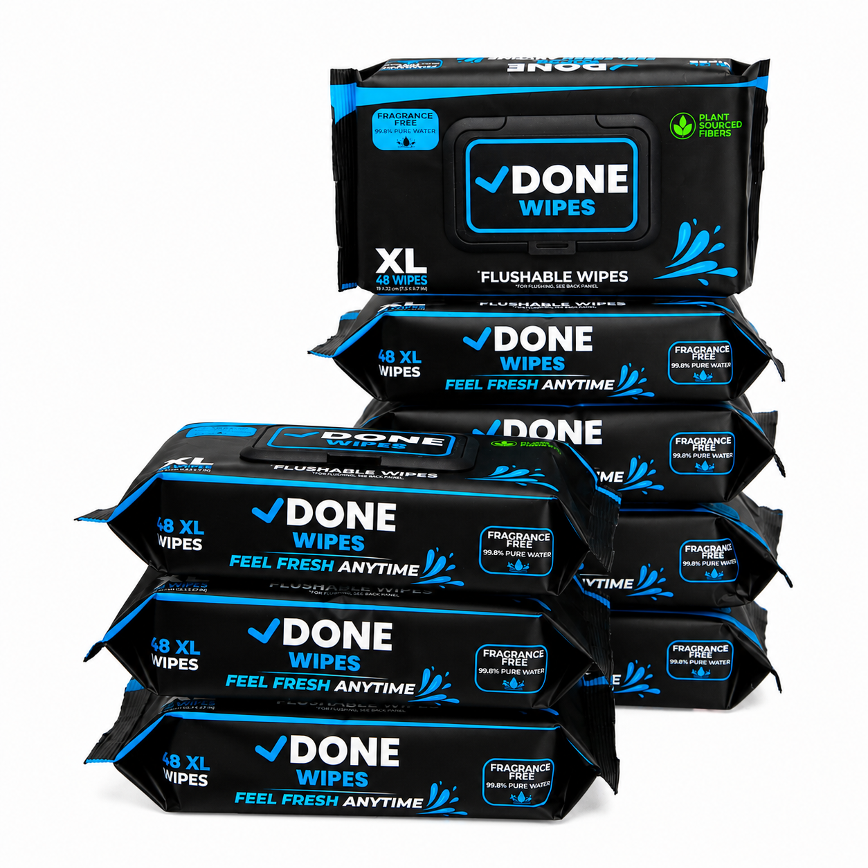 Flushable Wet Wipes (8-Pack)