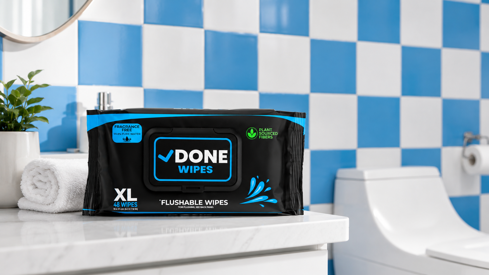 Flushable Wet Wipes (1-Pack)