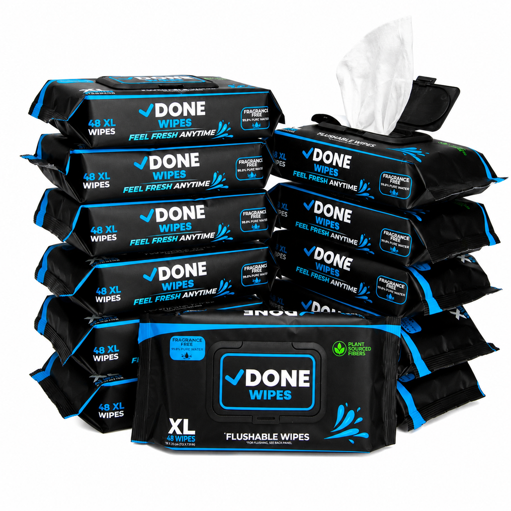 Flushable Wet Wipes (12-Pack)